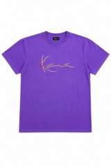 Karl Kani T Shirt Purple Embroidered Signature Logo Men’s Small Streetwear Tee