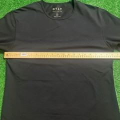 BYLT Drop Cut Lux Premium Shirt Men’s M Black Basics Crew Neck Stretch Tagless