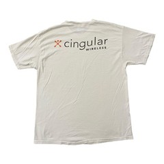 Vintage Cingular Wireless Promo T Shirt Mens Large Phone Service Provider FLAWS