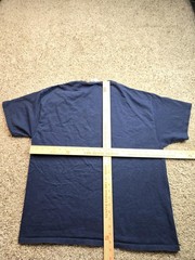 Vintage NYC Groove Grafx T Shirt Mens XL Blue Short Sleeve Graphic Y2K