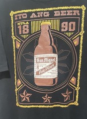 San Miguel Pale Pilsen Beer T Shirt XL Big Logo Black My Philippines Tag