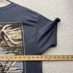 Realtree T-Shirt Mens Large L Gray Deer River Creek Hunting Outdoors Southern