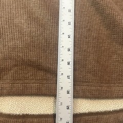 L.L. Bean Katahdin Iron Works Sherpa Waffle Fleece Henley Shirt Brown Mens LT