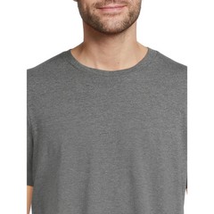 LOT of 2 George Men’s 2XL 50-52 Crewneck Tee with Short Sleeves Grey Heat NEW