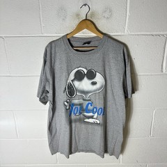 Vintage Peanuts Shirt Mens XL Grey Joe Cool Snoopy Changes 90s Made In USA*