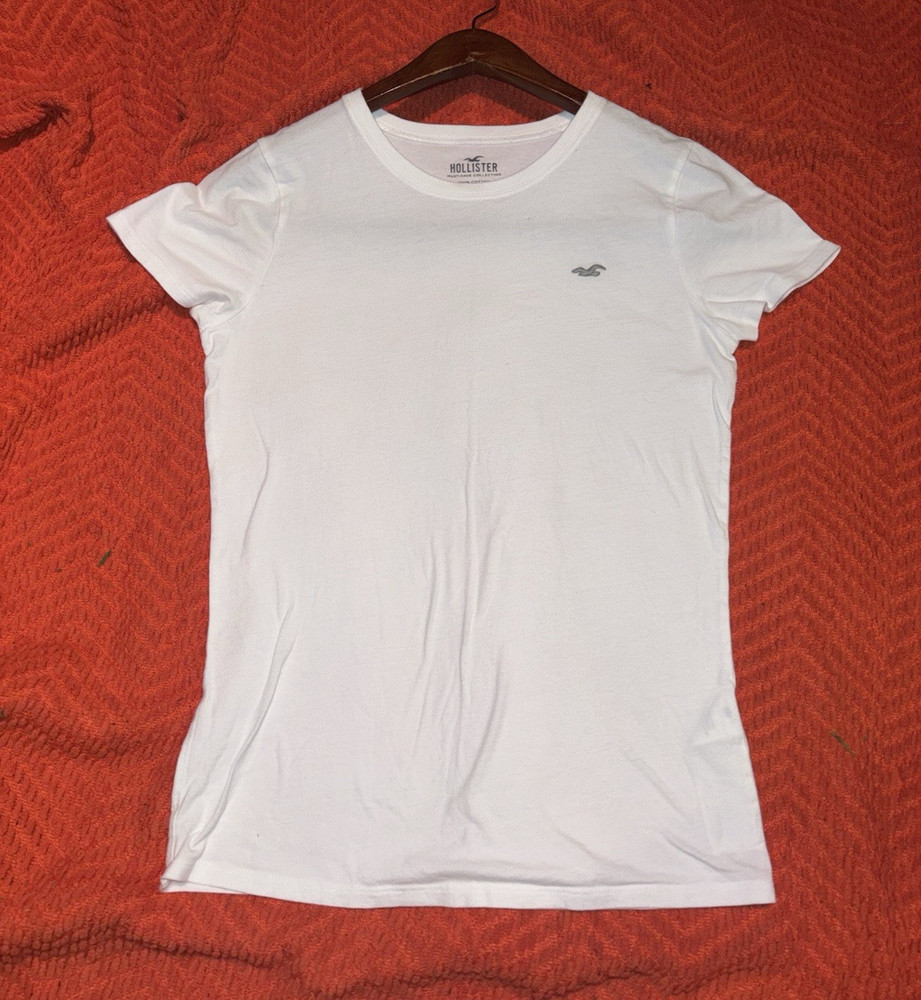 Hollister Must-Have Collection Logo Tee White Men’s M Crew Neck Short Sleeve