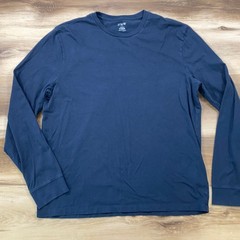 J.Crew T-Shirt Mens Large Minimalist Cotton Crewneck Navy Blue Heritage Casual