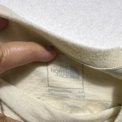The North Face Men’s Beige Pocket Graphic T-Shirt Crew Neck Short Sleeve L/G