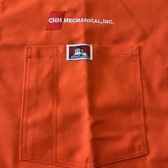Ben Davis 1/4 Zip Shirt Orange Mens Size XL classic work skate NWT