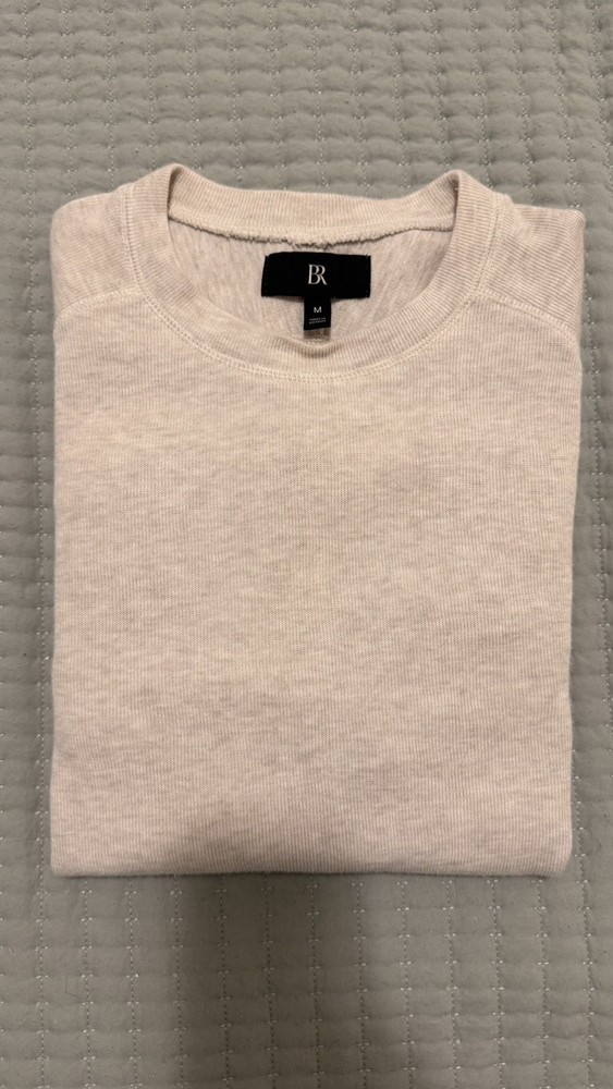 Banana Republic Slub Double Knit Crew Neck T Shirt