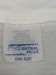 Vintage Central Falls Shirt Mens One Size White Beaded Moccasins Graphic USA 90s
