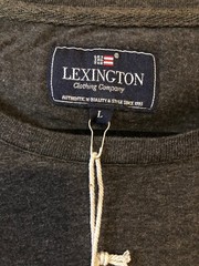 LEXINGTON Clothing Co Simon Tee Shirt Dark Gray Melange Mens S/S Size L