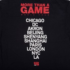 Nike Basketball Lebron World Tour More Than A Game Black T-Shirt Men’s Large