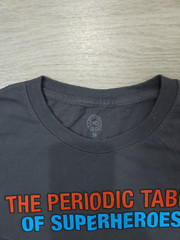 DC Comics Originals The Periodic Table of Super Heroes Grey Graphics T-Shirt