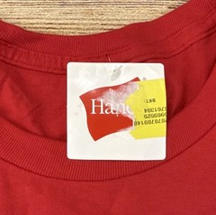 Hanes Essentials Men’s Short Sleeve T-Shirt Size Large 2pk Athletic Red