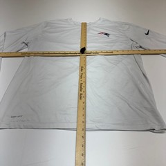 Nike Shirt Mens XL White New England Patriots NFL On Field Dri Fit