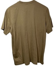 Left Coast Tee Shirt Mens M 100% Pima Cotton Crewneck Short Sleeve Tan Brown