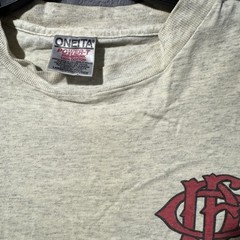 Oneita 90s T-Shirt Single Stitch Chicago Fire Dpt. Made USA Men’s Size Large Vtg