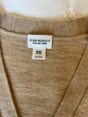 CLUB MONICO MENS SWEATER HAUL XS 4 PC Cardigan V Neck Cable Knit Luxury Clothing