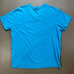 U.S. Polo Assn. Blue V Neck T Shirt Large Cotton Casual Preppy Basic