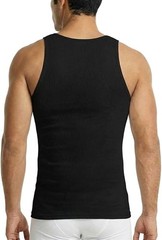 Mens 3 Pack 100% Cotton Ribbed Sleeveless Tank Top A Shirt Undershirts