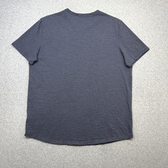 Marine Layer Signature Crew Tee Shirt Mens Medium Blue Striped Made USA Casual