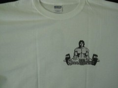 NEW STEEL WORKER : “DTG” PRINT On 100% COTTON WHITE T-SHIRT LARGE