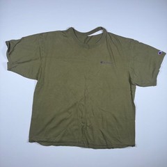 Vintage Thrashed Champion Mens Olive T Shirt