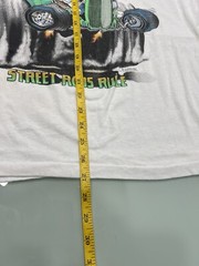 Vintage Deuces Wild Street Rods Rule White Tshirt Size XL ( See Pics ) Yellowing