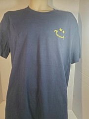 Old Navy Tennis Ball Smiley Happy Face Black T-shirt Size Large L