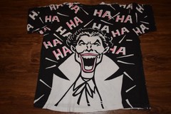 Joker All Over Print vtg Batman Single Stitch t shirt AOP XL Short Boxy L/XL Lg