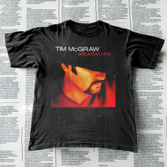 Tim McGraw Greatest Hits Country Music Graphic Black T-Shirt