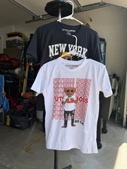 Brooklyn Vertical Men’s Graphic Crew Neck Short Sleeve T-Shirt Lot 2 Size L
