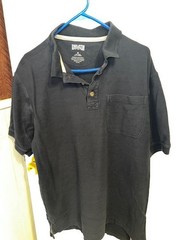 Duluth Trading Company Men’s M Blue 1/4 Button Short Sleeve Henley Shirt pre-own