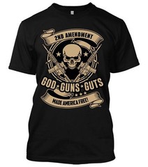 God Gun Guts 2nd Amendment Shirt Molon Labe Tee DTOM Gun Rights AR15 Trump Shirt