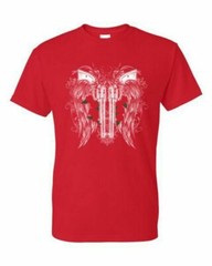 T-Shirt – WINGED GUNS ROSES – HUMOR / NOVELTY Adult DryBlend®