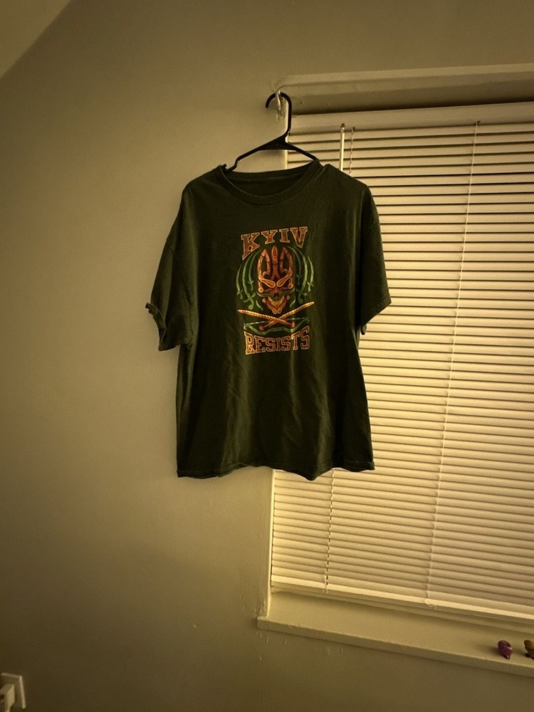 Andriy Yermolenko Kyiv Resists Trident Skull T-Shirt