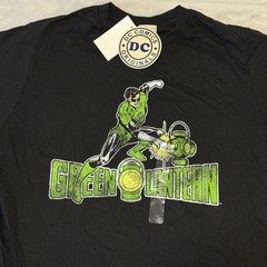 DC Comics Originals Green Lantern Logo T Shirt Men’s Medium Black Superhero NWT