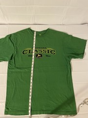 John Deere American Classic Shirt Mens L Green Tractor Farmer Tee
