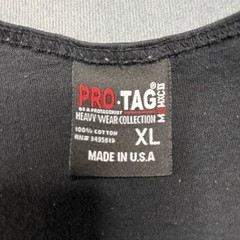 Pro Tag Tank Top Mens XL Black Cotton Graphic Free Shipping USA Made #107