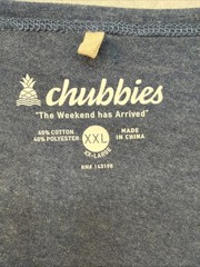 Chubbies Mens Tank Top Size XXL Blue The Weekend Has Arrived Palm Trees