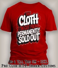 The Cloth I’m Cut From Sold Out Tee Royal Blue Shirt Streetwear Graphic Big Tall