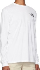 THE NORTH FACE BOX NSE Men’s L/S T-Shirt – Gardenia White/TNF Black – XL – NWT