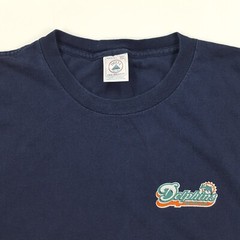 VTG 90s Miami Dolphins Football Men’s Size 2XL Retro NFL T Shirt Navy Dol-Fan