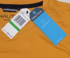 Nautica Men’s Active Stretch Performance T-Shirts Goldstar L New