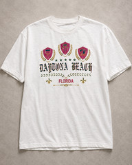 VTG Florida Tourist Tee XL Single Stitch Daytona Beach Crest Graphic USA