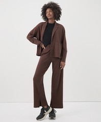 Pact Women’s Airplane Relaxed Blazer X-Large Mahogany Heather Top Outerwear