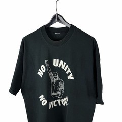 Vintage 90s No Unity No Victory Black Activist Empower Graphic Shirt Size 2XL