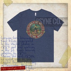 Columbia Brewing Company Tacoma 1900 Vintage Men’s T-shirt