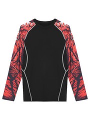 Men’s UPF 50+ Rash Guard Shirts Long Sleeve Swim Shirt Quick Dry Surfing/Diving